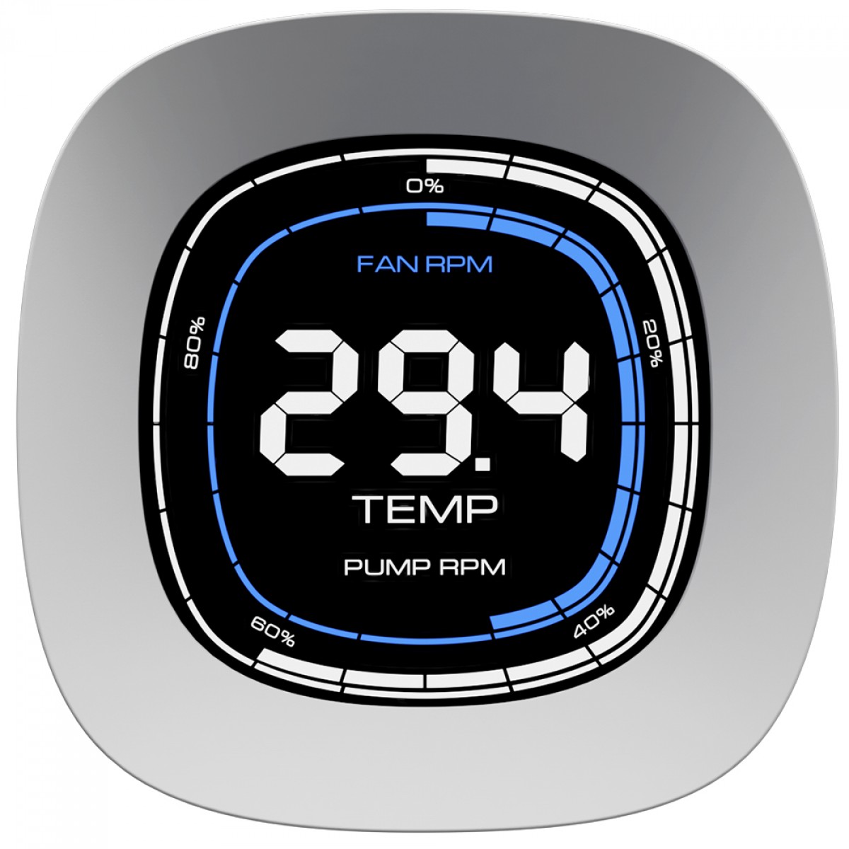 Water Cooler Gamdias Aura GL 240 Digital WH, 240mm, ARGB, Intel/AMD, Branco