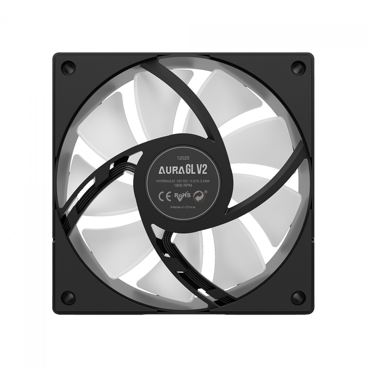 Water Cooler Gamdias Aura GL 240 V2, 240mm, ARGB, Intel/AMD, Black