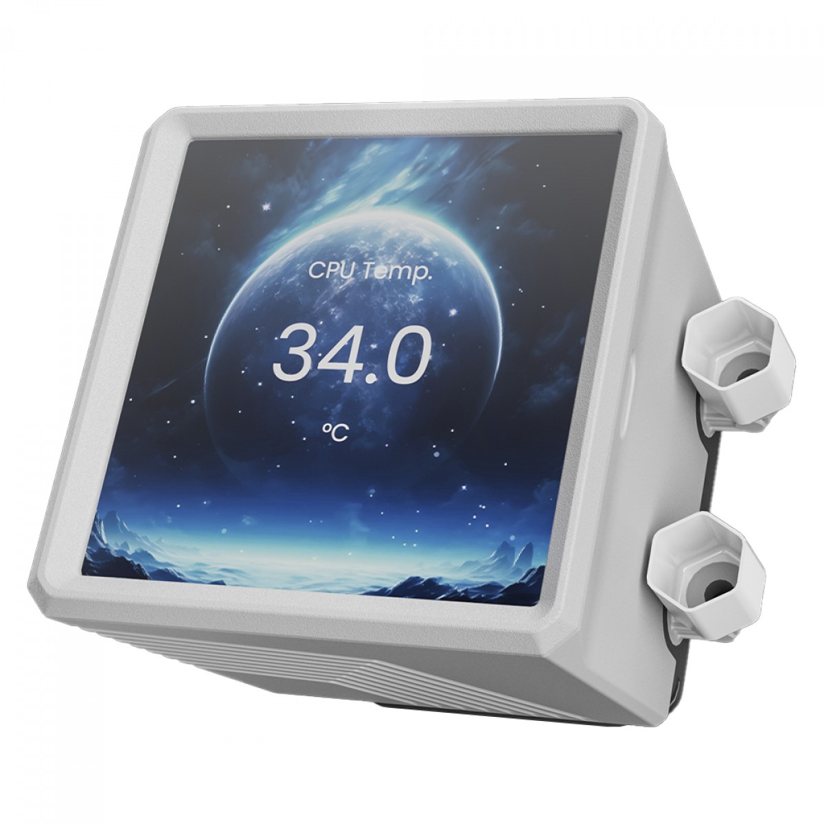 Water Cooler Gamdias Aura GL 360 LCD WH, ARGB, 360mm, Display Digital, Intel-AMD, PWM, Branco