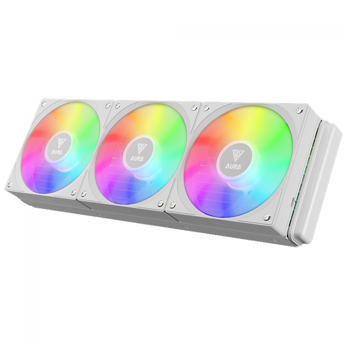 Water Cooler Gamdias Aura GL 360 V2, 360mm, ARGB, Intel/AMD, White