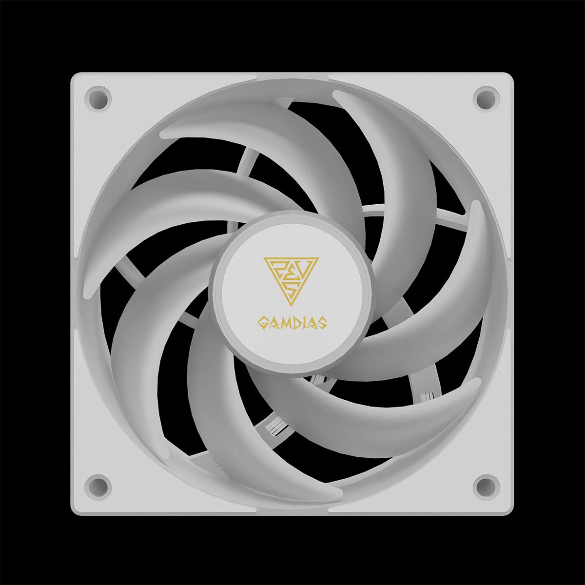 Water Cooler Gamdias Chione E4-240 V2 WH, ARGB, 240mm, Display Digital, Intel-AMD, PWM, Branco