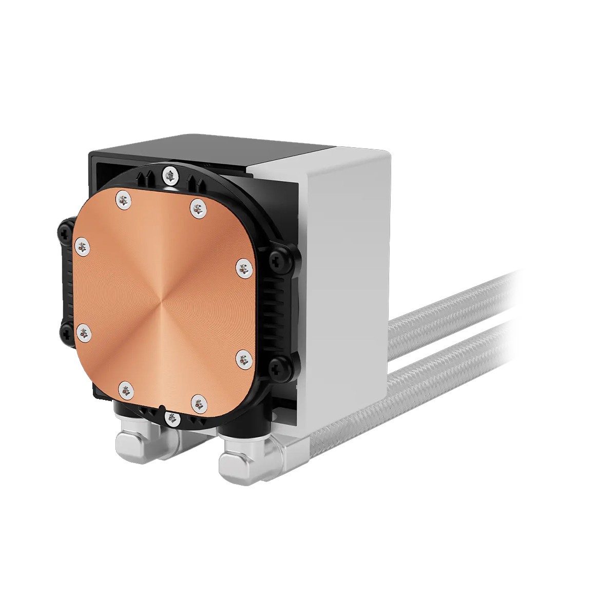Water Cooler Gamdias Chione E4-240 V2 WH, ARGB, 240mm, Display Digital, Intel-AMD, PWM, Branco