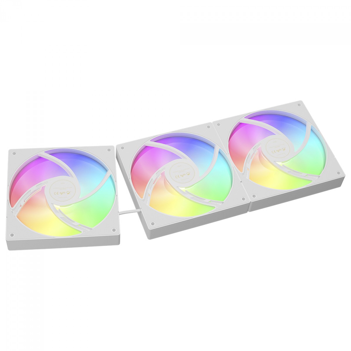 Water Cooler Gamdias Chione E4-360 WH, ARGB, 360mm, Display Digital, Intel-AMD, PWM, Branco