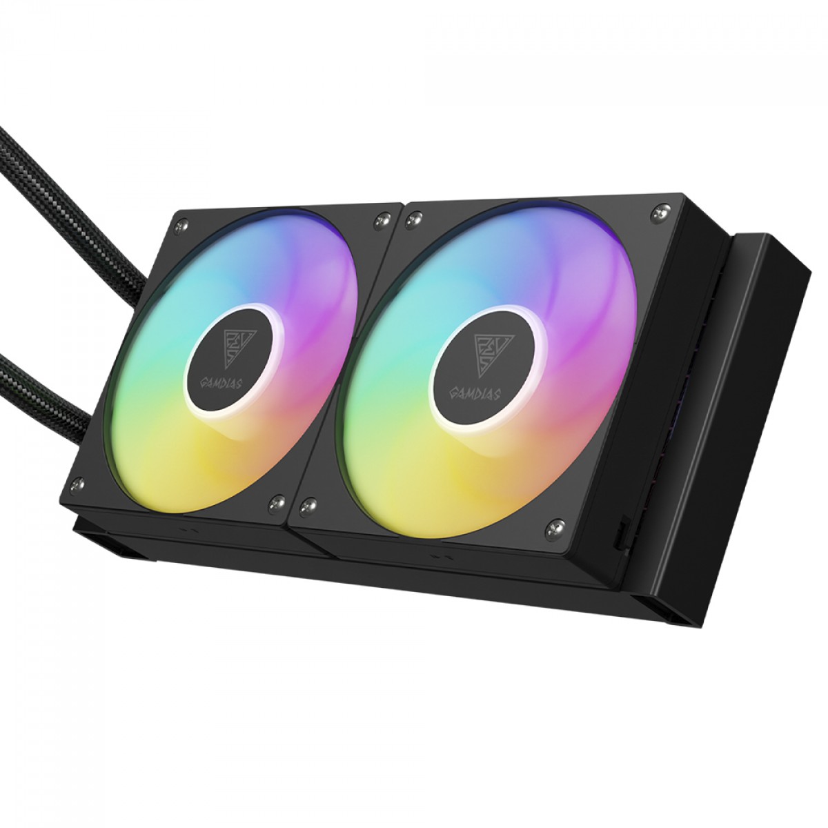 Water Cooler Gamdias Chione P5-240, RGB, 240mm, Display Digital, Intel-AMD, PWM, Preto