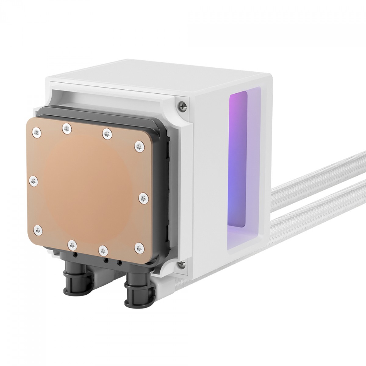 Water Cooler Gamdias Chione P5-240 WH, RGB, 240mm, Display Digital, Intel-AMD, PWM, Branco