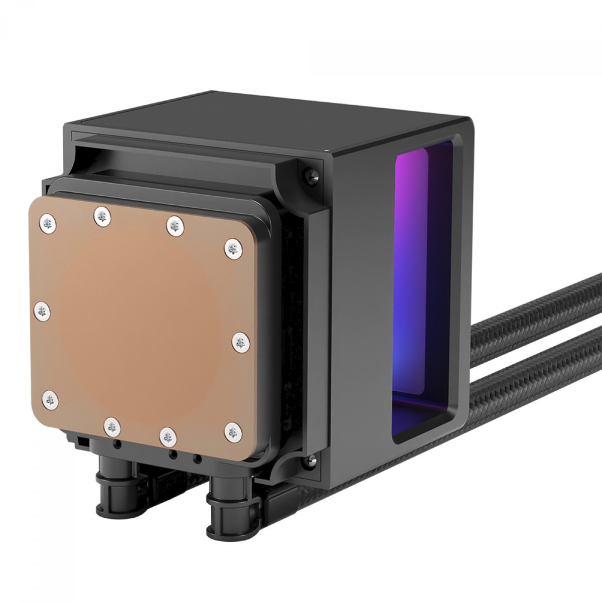 Water Cooler Gamdias Chione P5-360, RGB, 360mm, Display Digital, Intel-AMD, PWM, Preto