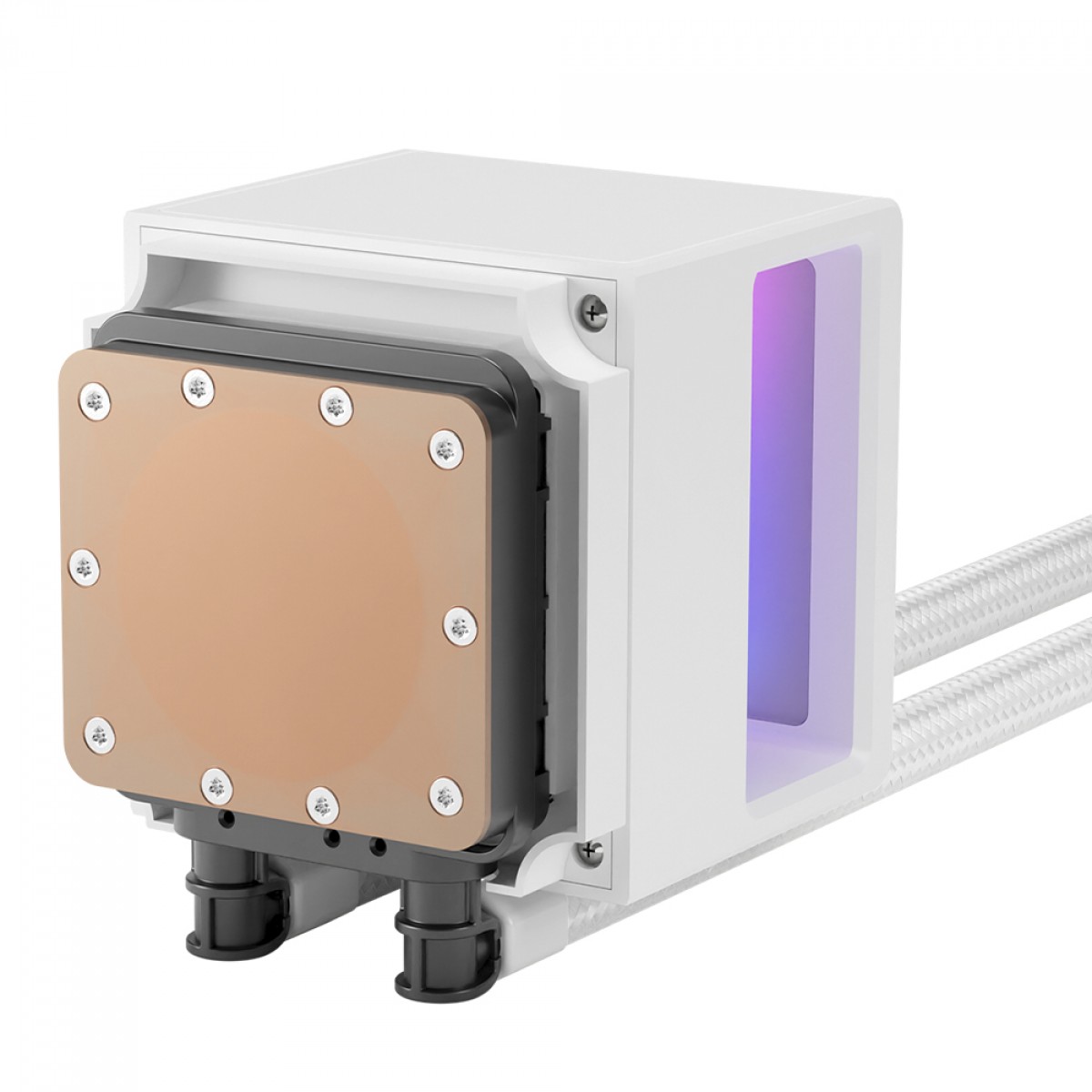 Water Cooler Gamdias Chione P5-360 WH, RGB, 360mm, Display Digital, Intel-AMD, PWM, Branco