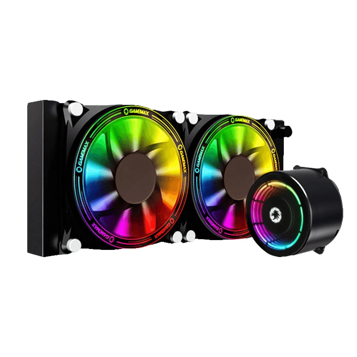 Water Cooler Gamemax Ice Chill 240, Rainbow ARGB 240mm, Intel-AMD