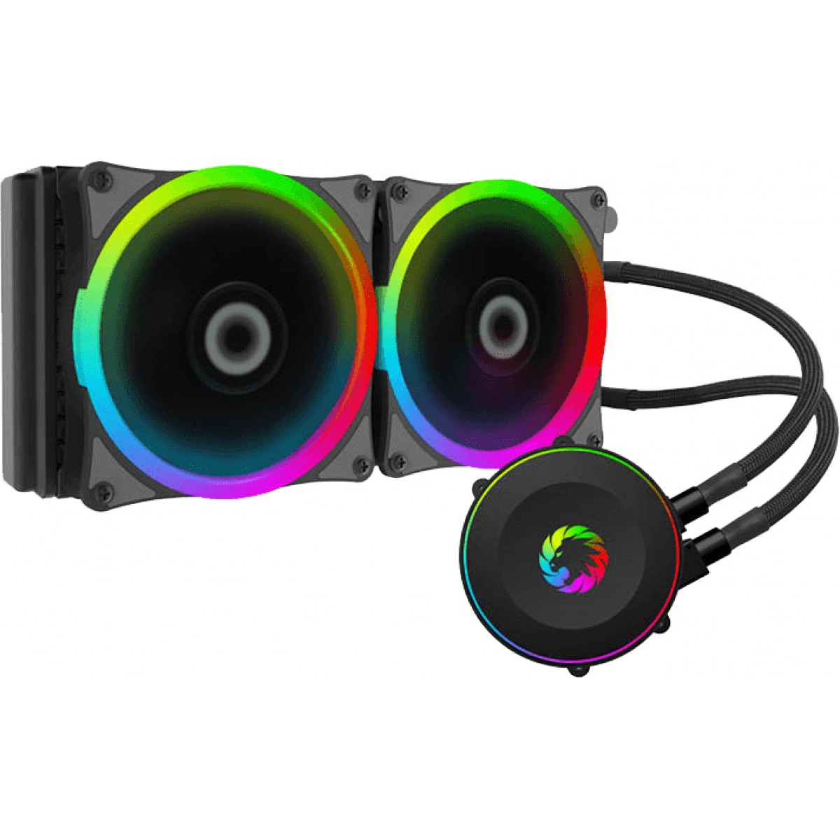 Water cooler GameMax Iceberg 240, Rainbow 240mm, Intel-AMD