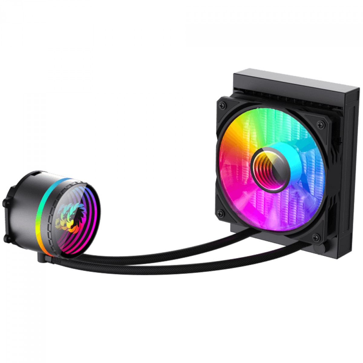 Water Cooler Gamemax Iceburg 120 BK, ARGB, 120mm, Intel-AMD, Preto