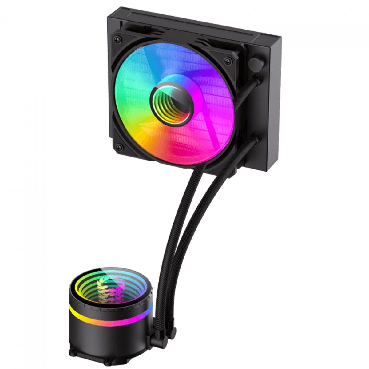 Water Cooler Gamemax Iceburg 120 BK, ARGB, 120mm, Intel-AMD, Preto