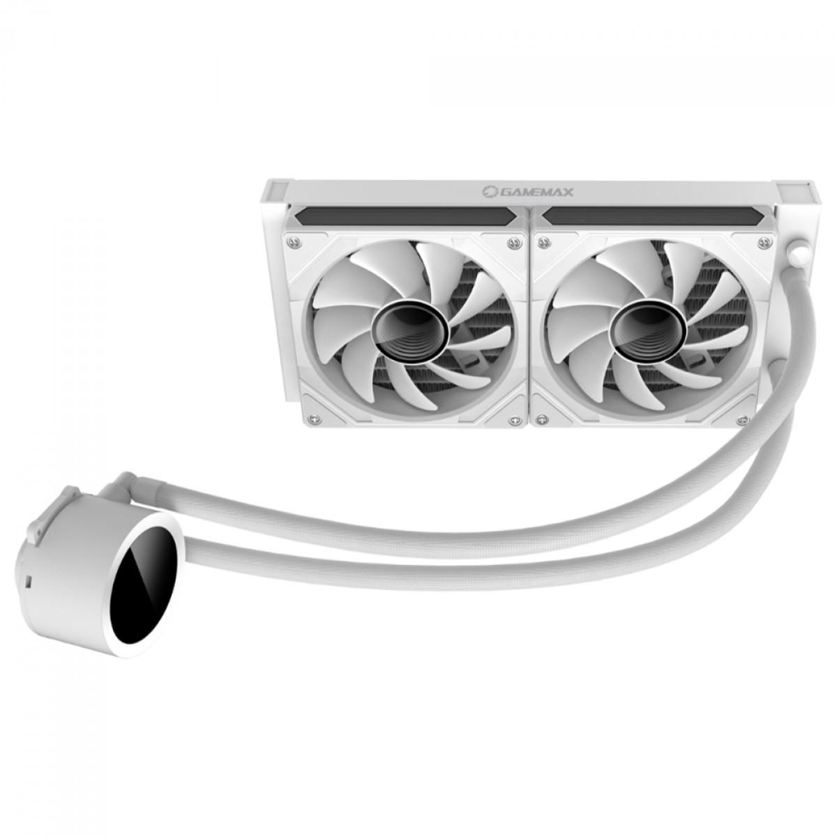 Water Cooler Gamemax IceBurg 240 Digital White, ARGB, 240mm, Intel-AMD, Branco
