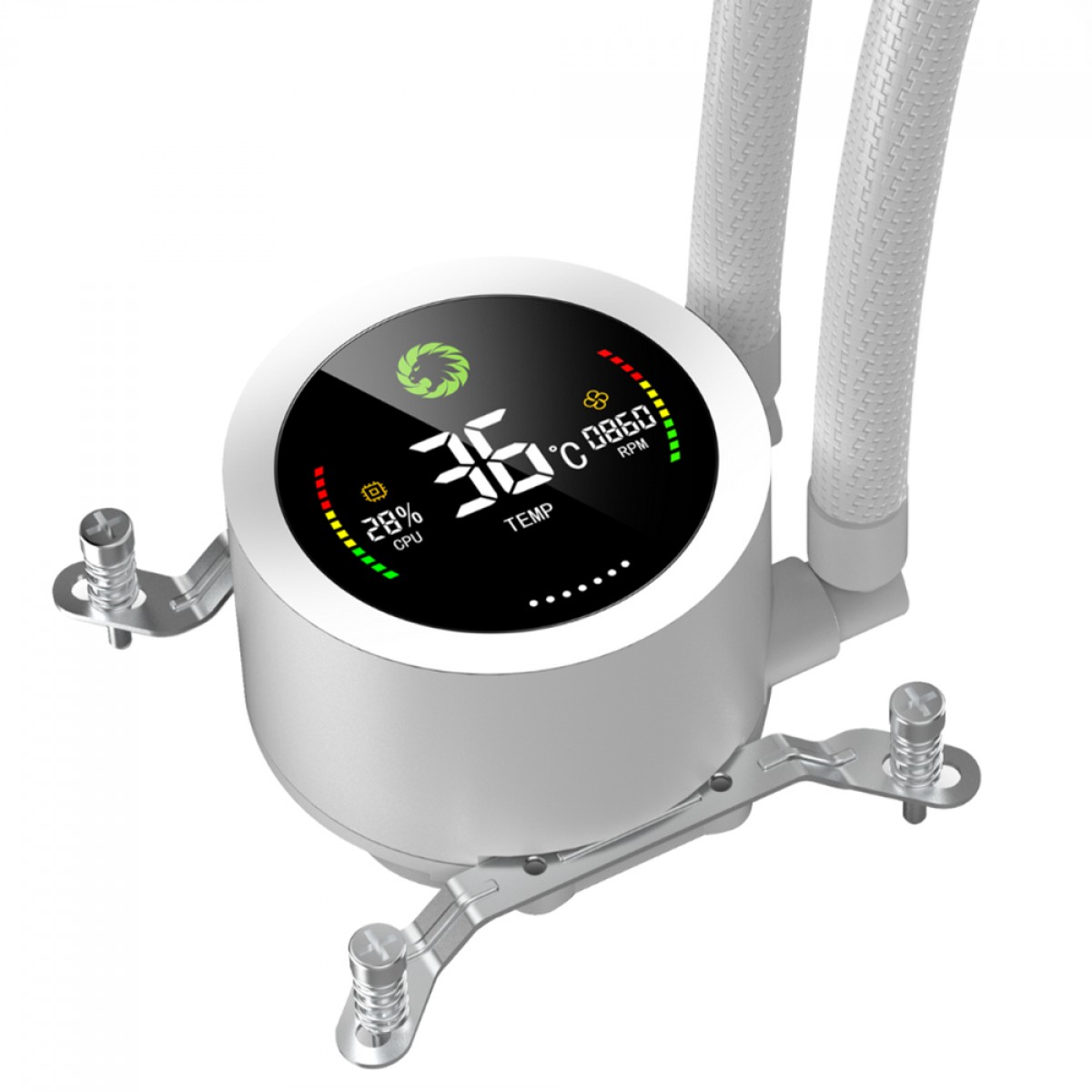 Water Cooler Gamemax IceBurg 240 Digital White, ARGB, 240mm, Intel-AMD, Branco