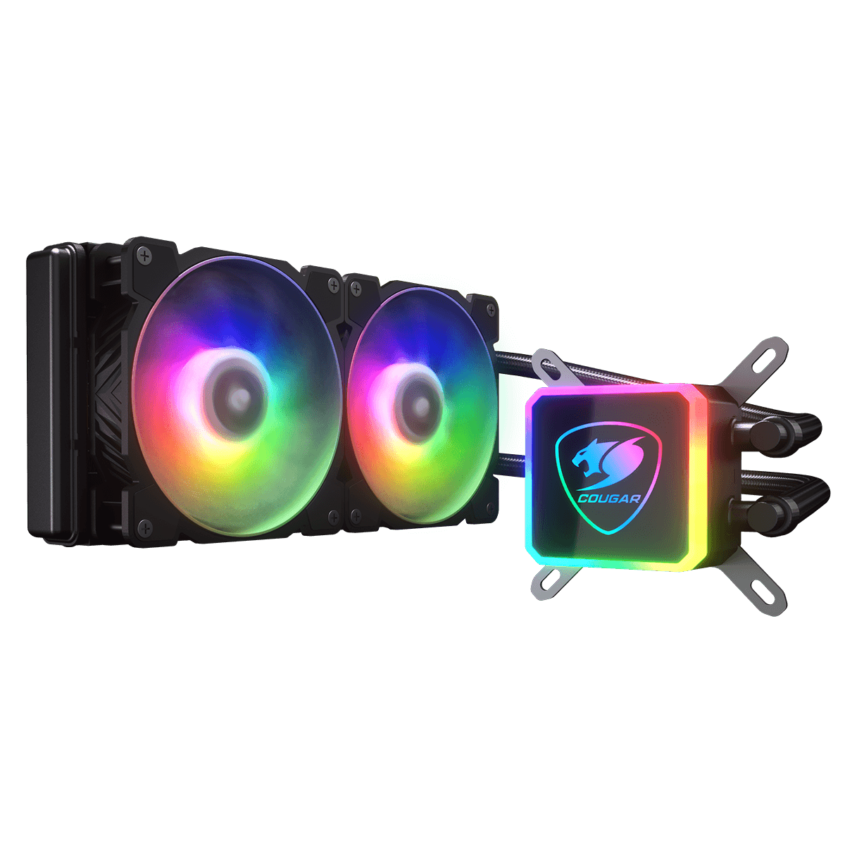 Water Cooler Gamer Cougar Aqua 240, ARGB 240mm, Intel-AMD, 3MAQR240.0001