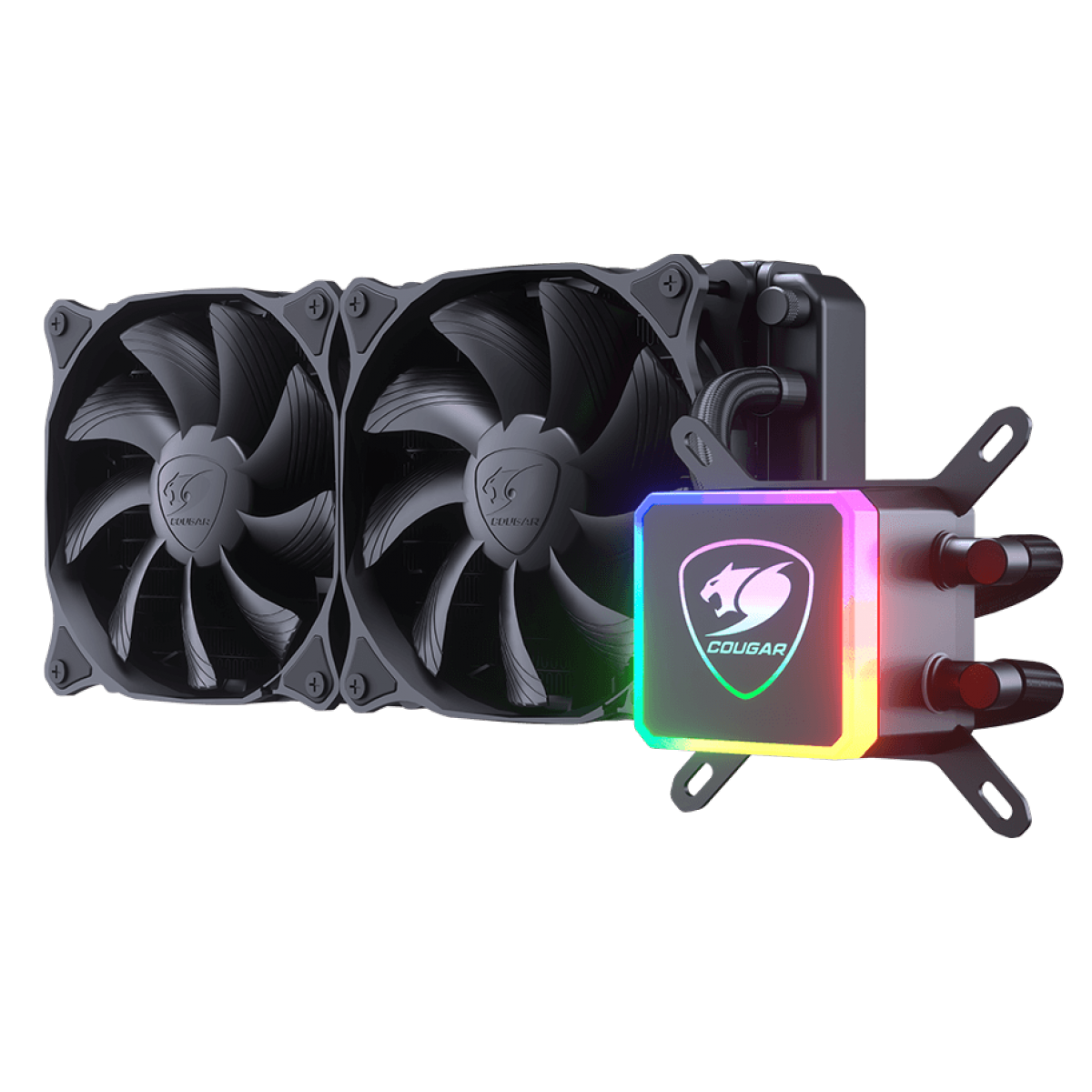 Water Cooler Gamer Cougar Aqua 240, RGB 240mm, Intel-AMD, 3MAQU240-0004