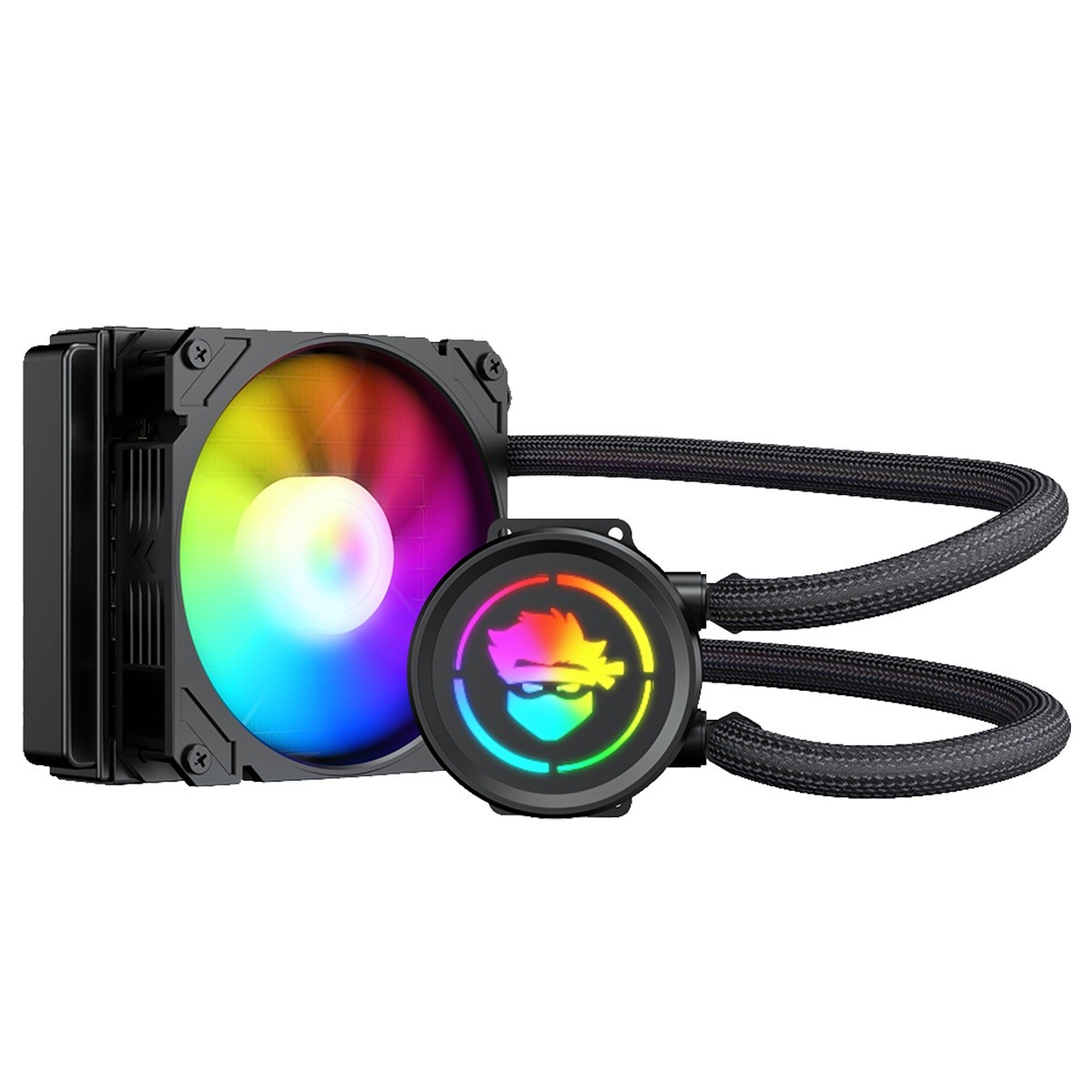 Water Cooler Gamer Ninja Spectro, ARGB, 120mm, Intel-AMD, Controladora, Black, GN-B120