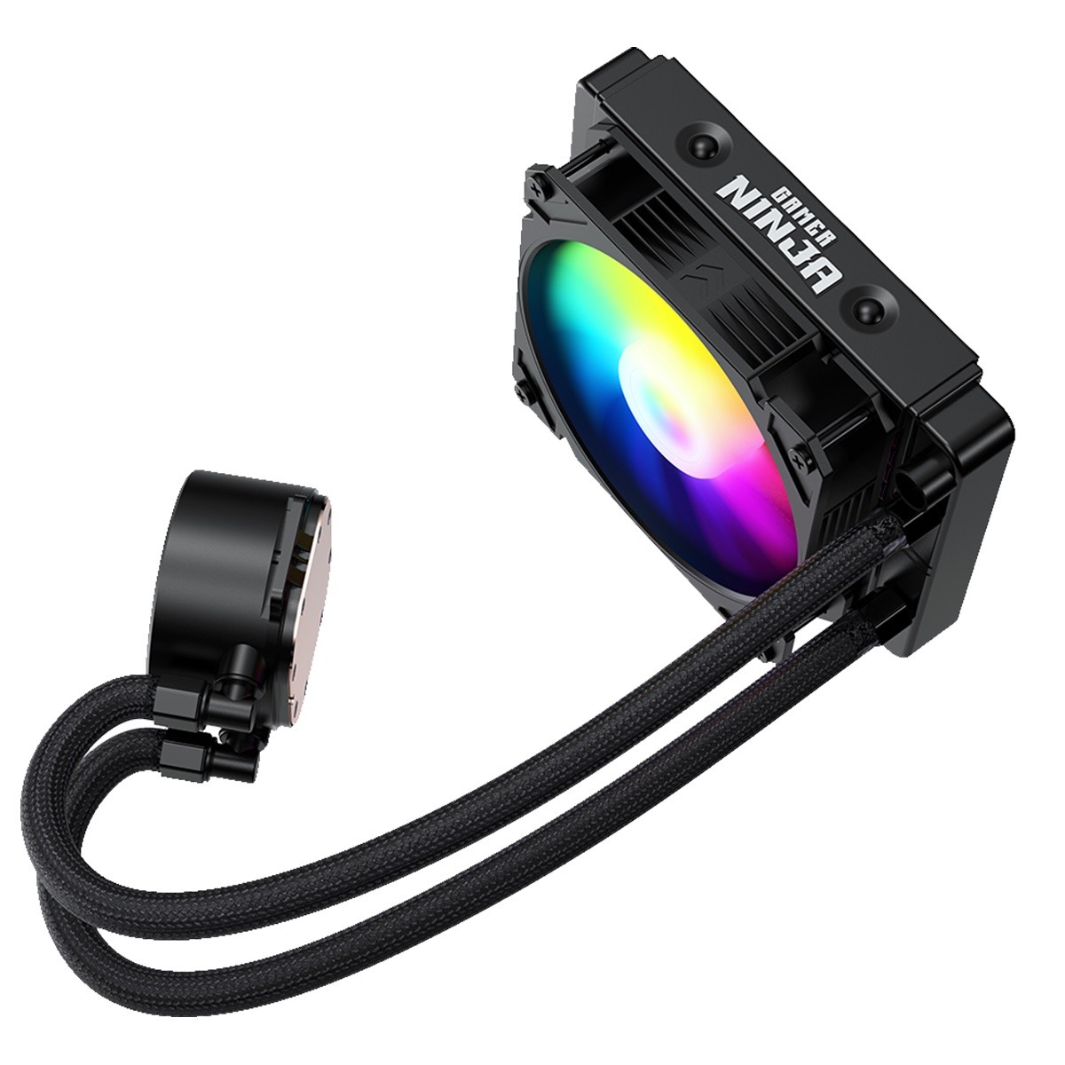 Water Cooler Gamer Ninja Spectro, ARGB, 120mm, Intel-AMD, Controladora, Black, GN-B120
