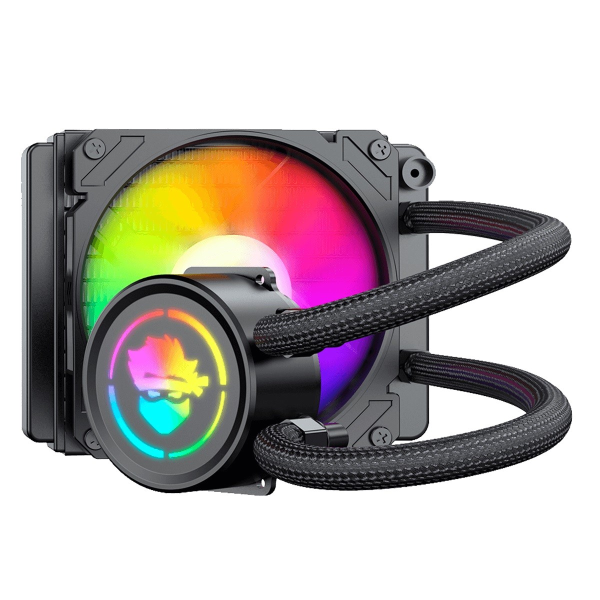 Water Cooler Gamer Ninja Spectro, ARGB, 120mm, Intel-AMD, Controladora, Black, GN-B120