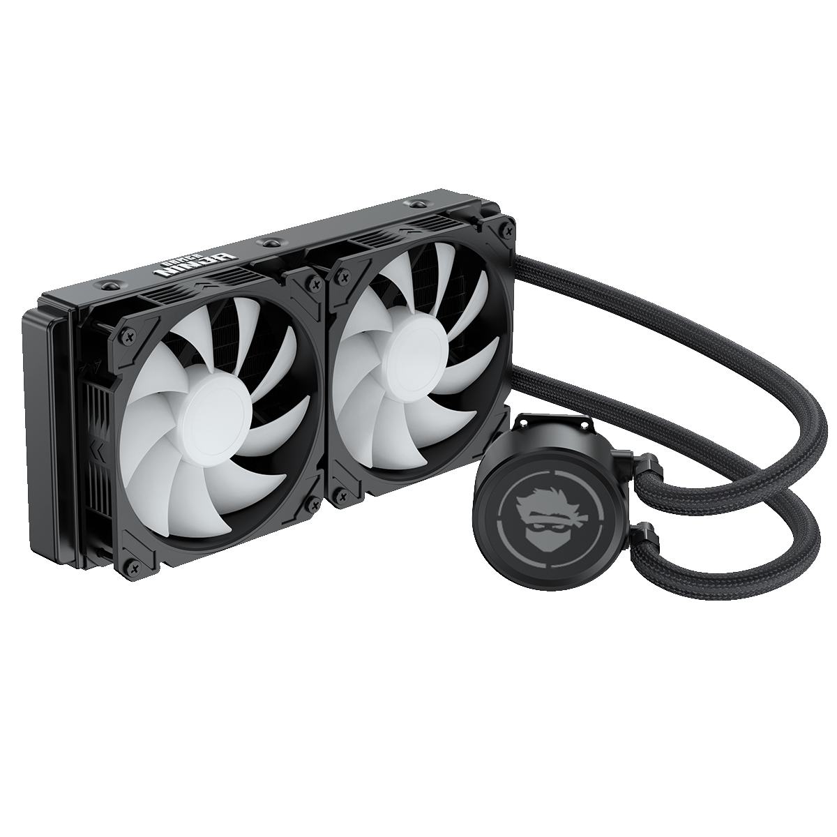 Water Cooler Gamer Ninja Spectro, ARGB, 240mm, Intel-AMD, Controladora, Black, GN-B240