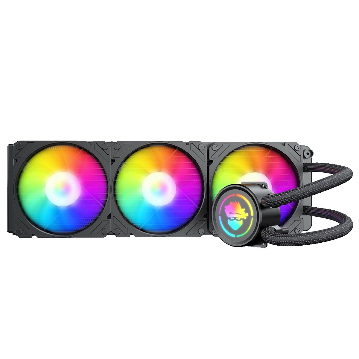 Water Cooler Gamer Ninja Spectro, ARGB, 360mm, Intel-AMD, Controladora, Black, GN-B360