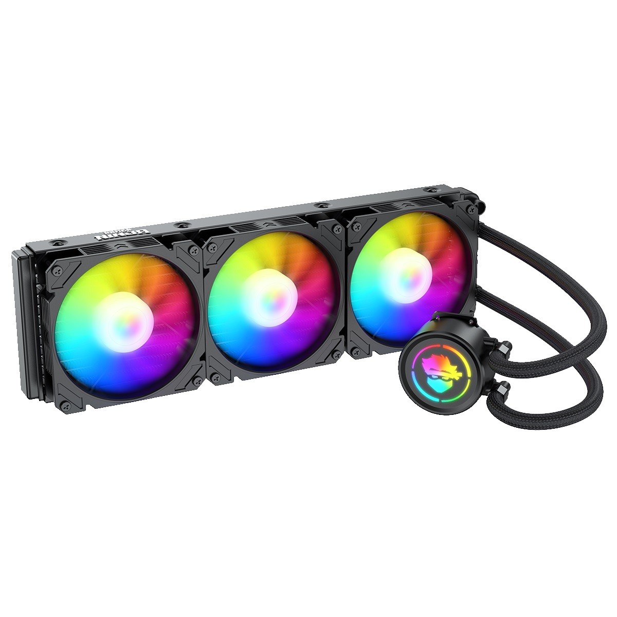 Water Cooler Gamer Ninja Spectro, ARGB, 360mm, Intel-AMD, Controladora, Black, GN-B360