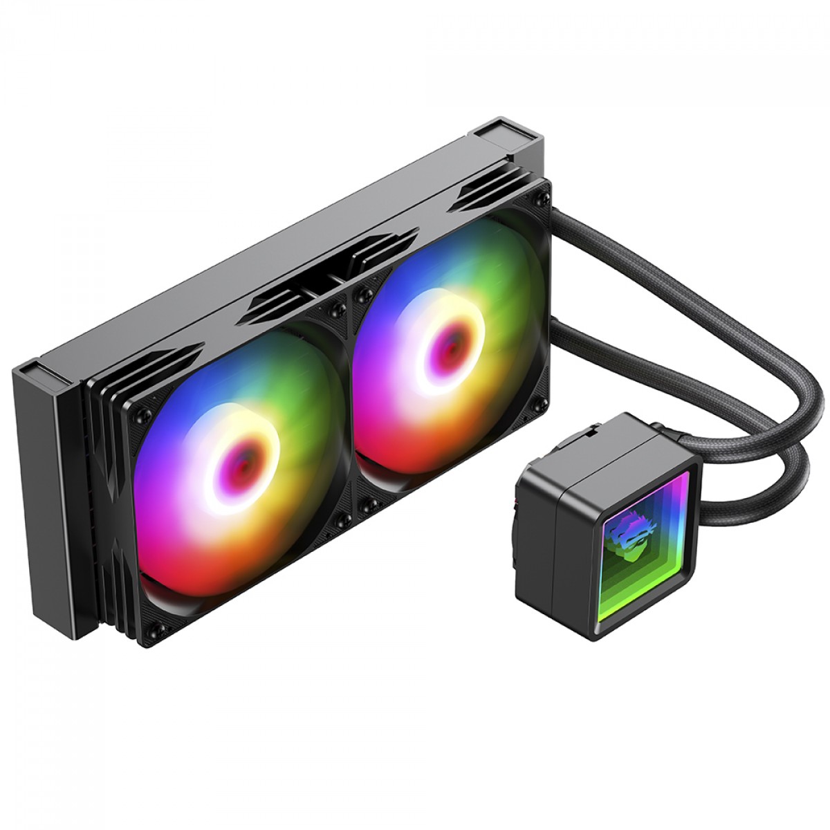 Water Cooler Gamer Ninja Yuki, ARGB, 240mm, Intel-AMD, Controladora, Black, GN-WC-YK240RB