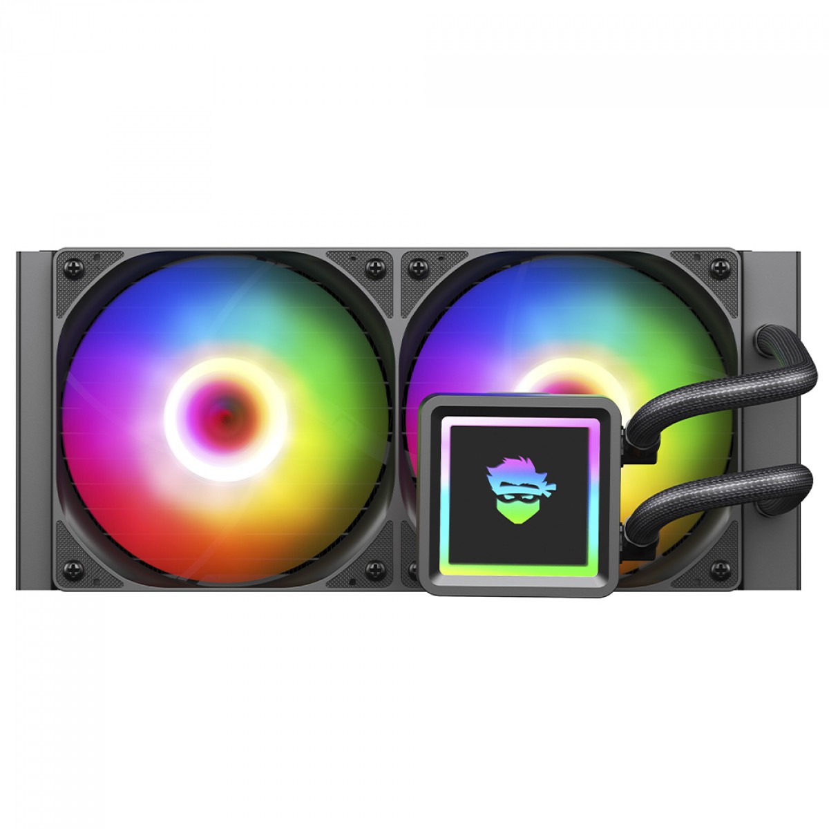 Water Cooler Gamer Ninja Yuki, ARGB, 240mm, Intel-AMD, Controladora, Black, GN-WC-YK240RB