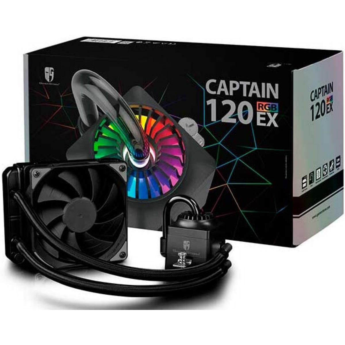 Water Cooler Gamer Storm DeepCool Captain 120 EX, RGB 120mm, Intel-AMD, DP-GS-H12L-CT120RGB
