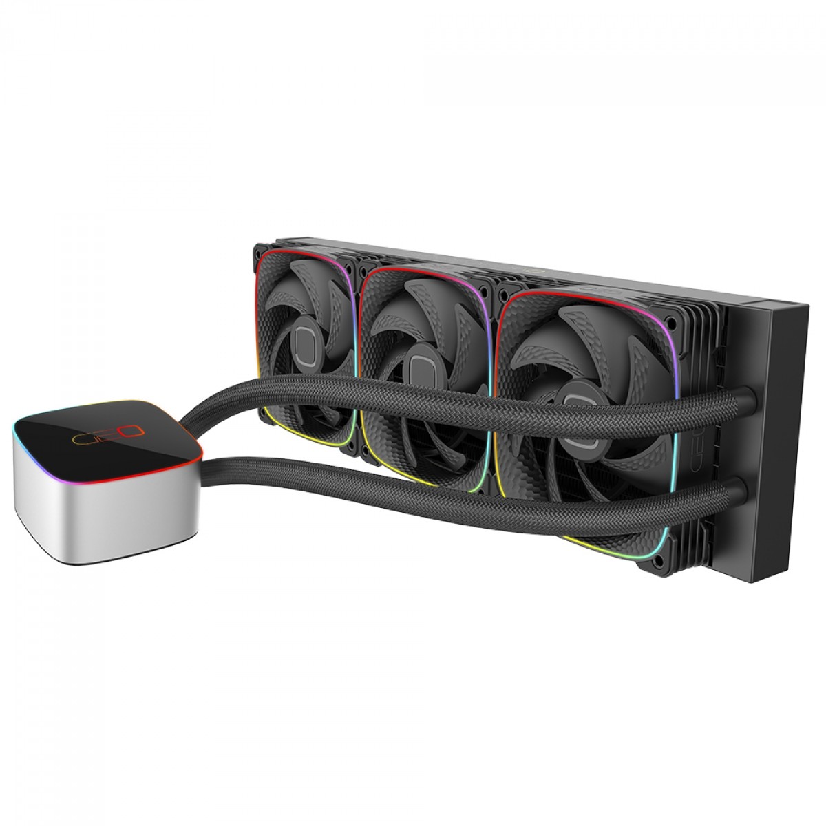 Water Cooler Geometric Future Eskimo Junior 36, RGB, 360mm, Intel-AMD, PWM, Preto, GEO-EJ-36B