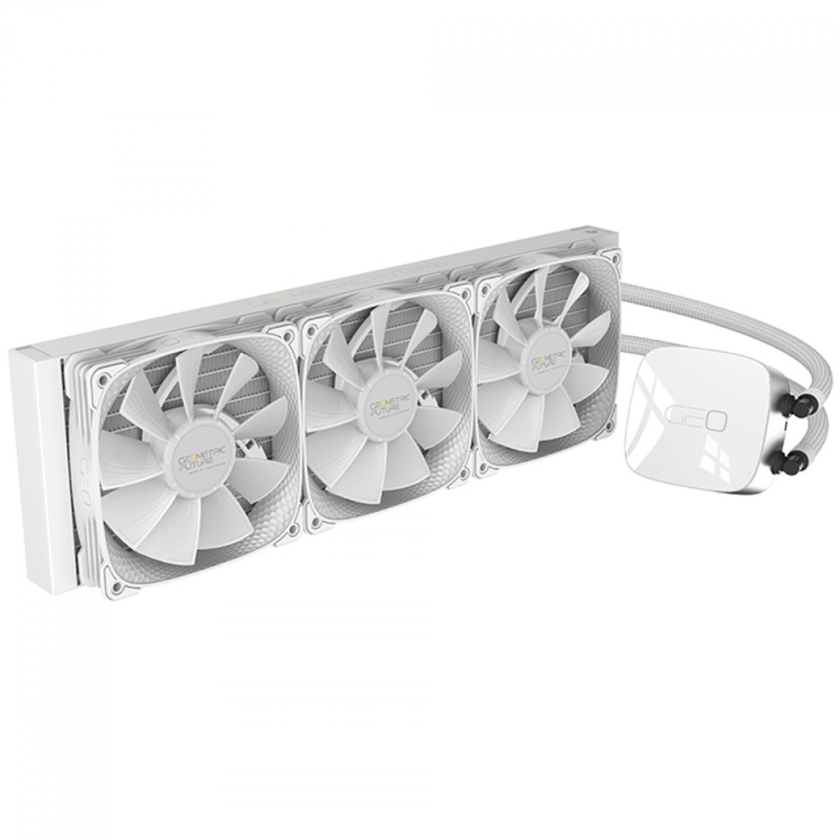 Water Cooler Geometric Future Eskimo Junior Neon 36, RGB, 360mm, Intel-AMD, PWM, Branco, GEO-EJ-N36W