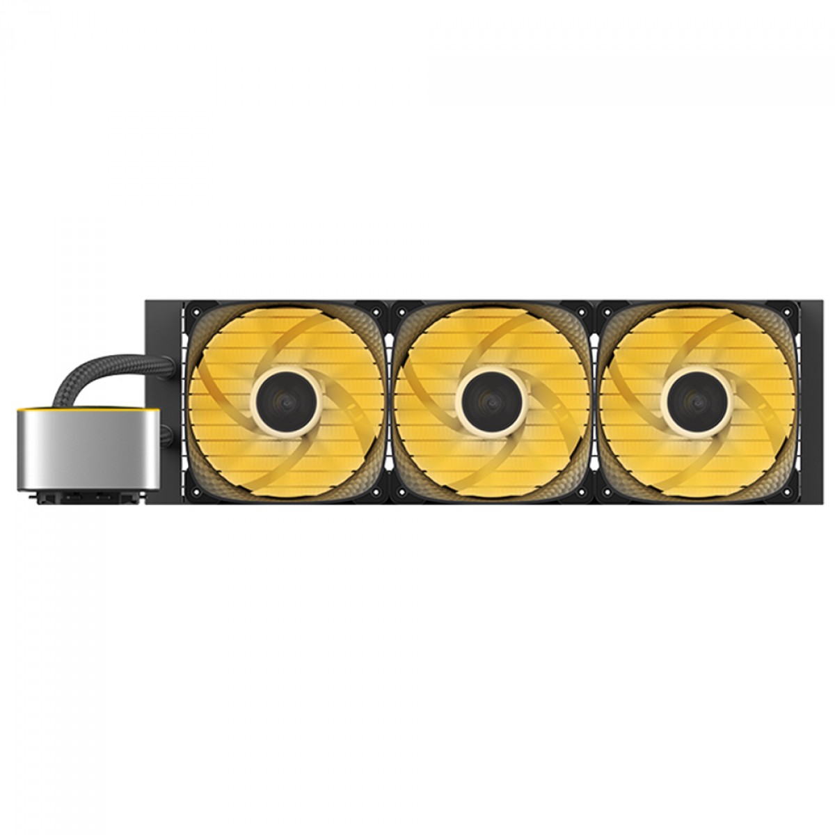 Water Cooler Geometric Future Eskimo Junior Neon 36, RGB, 360mm, Intel-AMD, PWM, Preto, GEO-EJ-N36B
