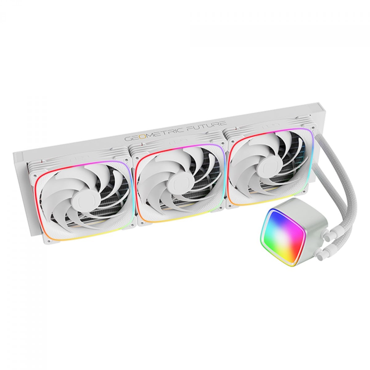 Water Cooler Geometric Future Eskimo PRO 42W, 420mm, ARGB, Intel/AMD, Branco, GEO-EP-42W