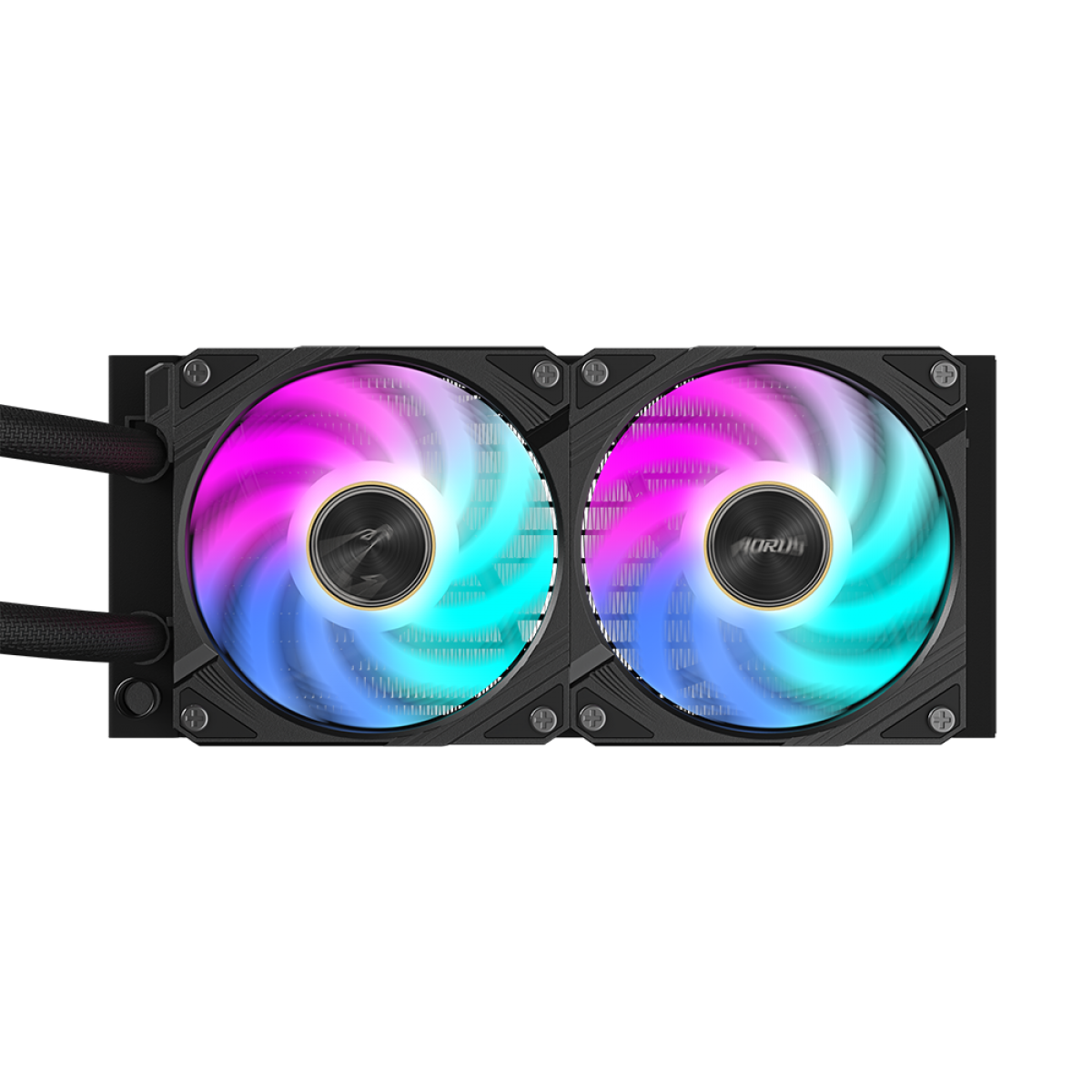 Water Cooler Gigabyte Aorus Waterforce X II 240, ARGB, 240mm, Display LCD, Intel-AMD, Black, GP-AORUS WATERFORCE X II 240