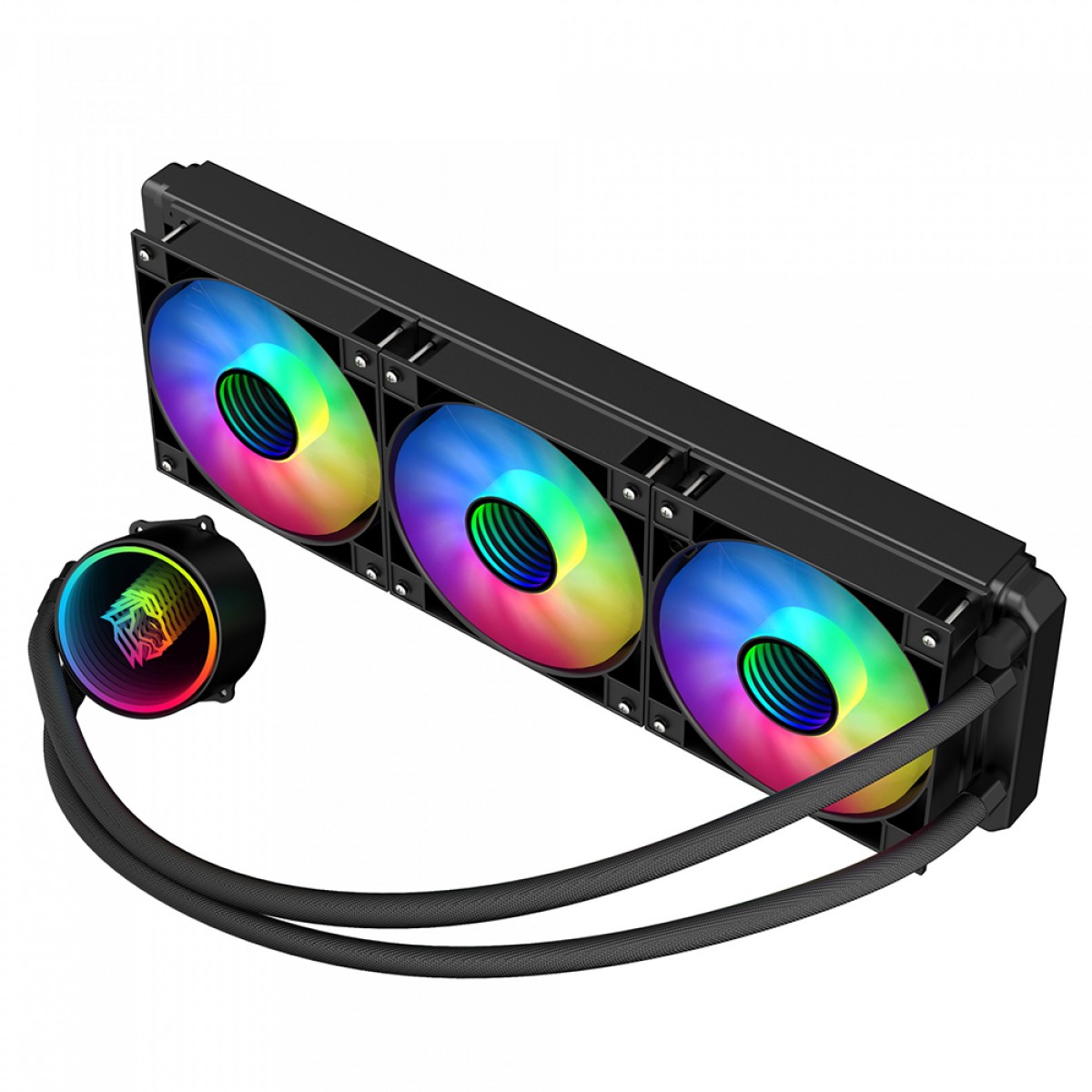 Water Cooler Hayom FC1316, Rainbow, 360mm, Intel-AMD, Preto