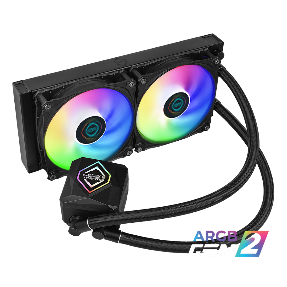 Water Cooler Iceberg Thermal IceFloe OASIS 240, 240mm, ARGB, Intel/AMD, Black