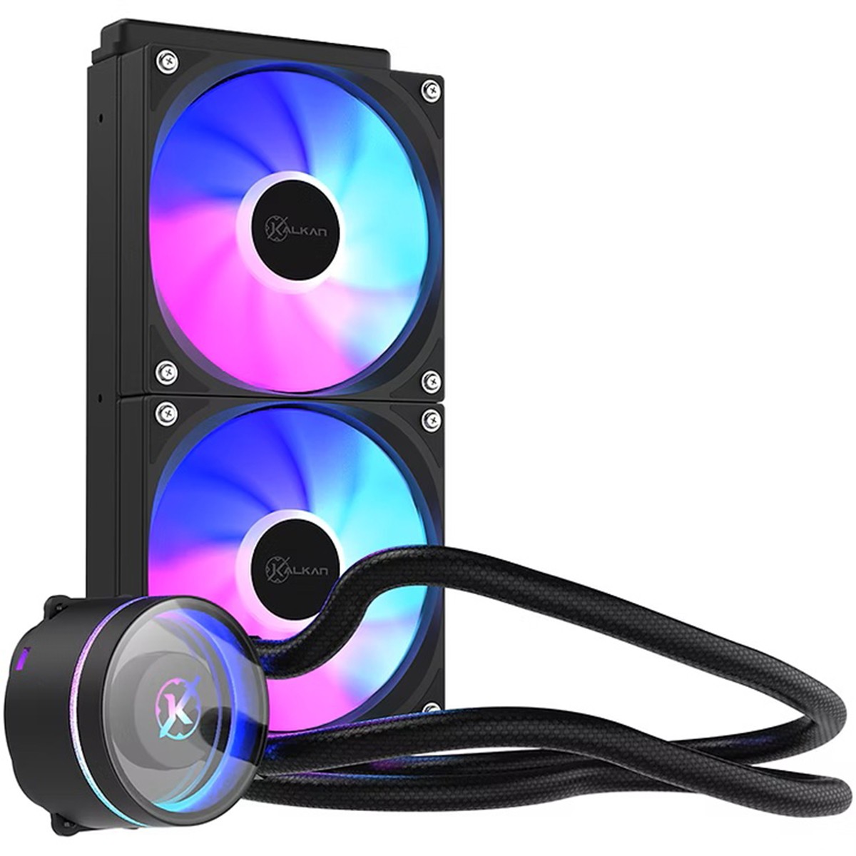 Water Cooler Kalkan Aura Lite 240, 240mm, ARGB, Intel-AMD, Preto, KLK00098