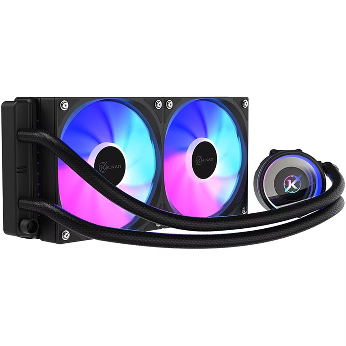 Water Cooler Kalkan Aura Lite 240, 240mm, ARGB, Intel-AMD, Preto, KLK00098