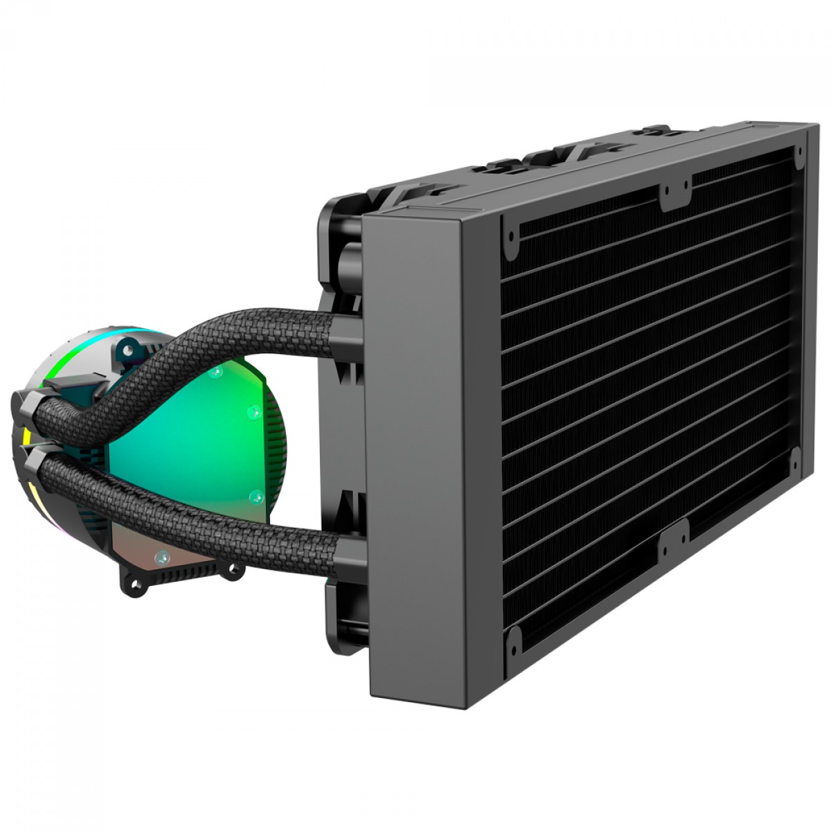 Water Cooler Kalkan Iota 360 ARGB, 360mm, Intel-AMD, Preto, KLK00046