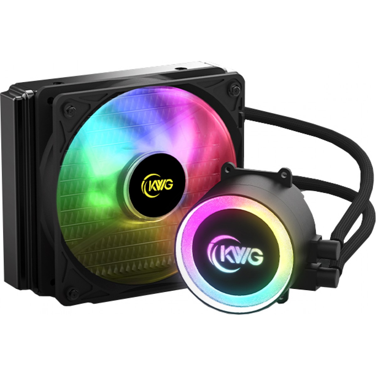 Water Cooler KWG Crater E1 120R, RGB 120mm, Intel-AMD