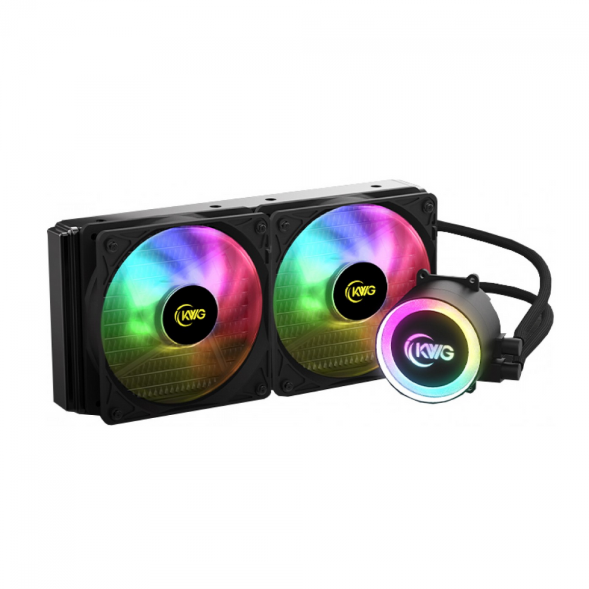 Water Cooler KWG Crater M1-240 Lite, RGB 240mm, Intel-AMD
