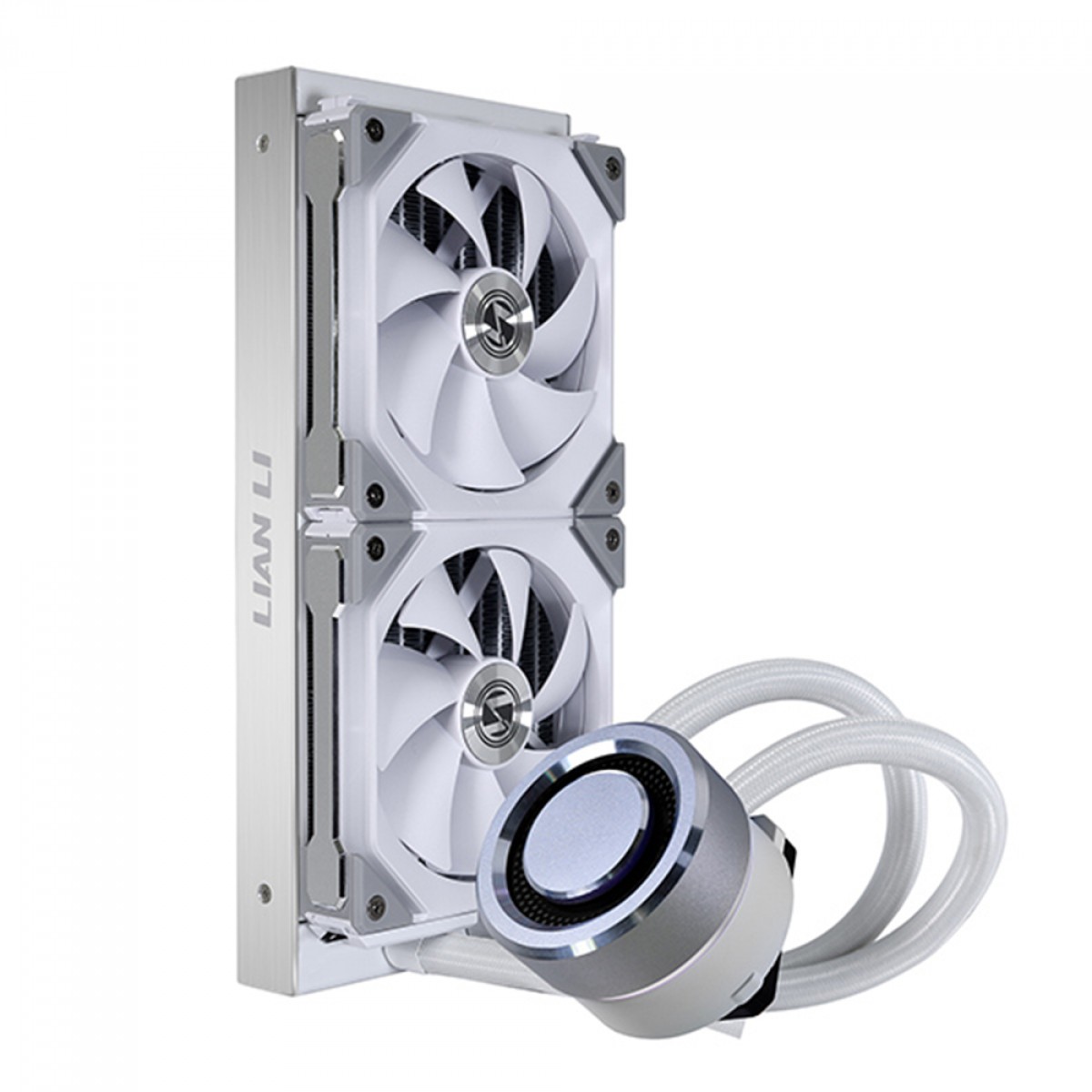 Water Cooler Lian Li Galahad AIO, UNI FAN SL120, RGB 240mm, Intel-AMD, White, Compatível Com LGA 1700, GA-240SLA