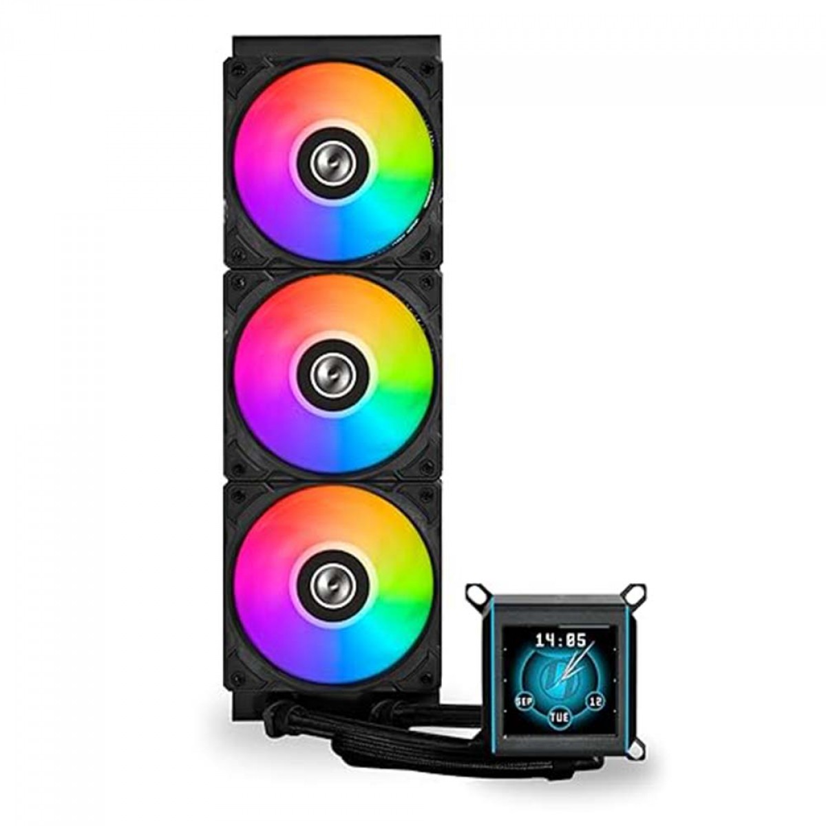 Water Cooler Lian Li Galahad II, LCD, 360mm, AIO, RGB, Black, GA-2ALCD36B BLACK