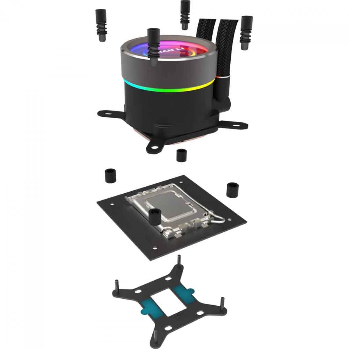 Water Cooler Lian Li Galahad II Trinity 240, 240mm, ARGB, Intel-AMD, Black, Compatível Com LGA 1700, GA2T24B