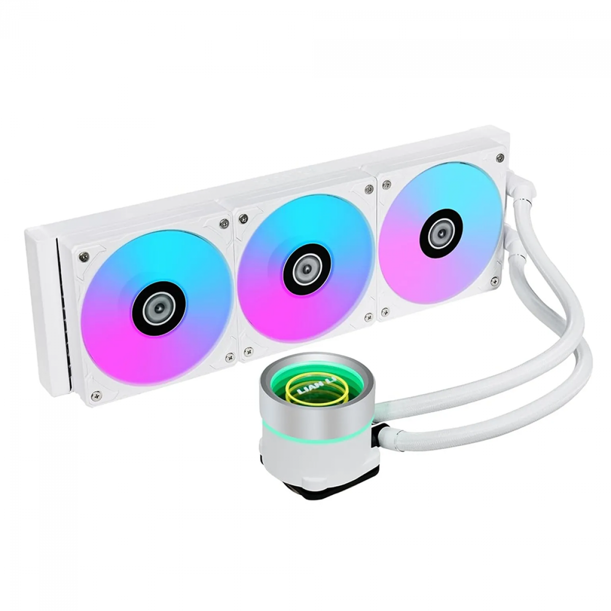 Water Cooler Lian Li Galahad II Trinity, RGB 360mm, Intel-AMD, White, Compatível Com LGA 1700, GA2T36W