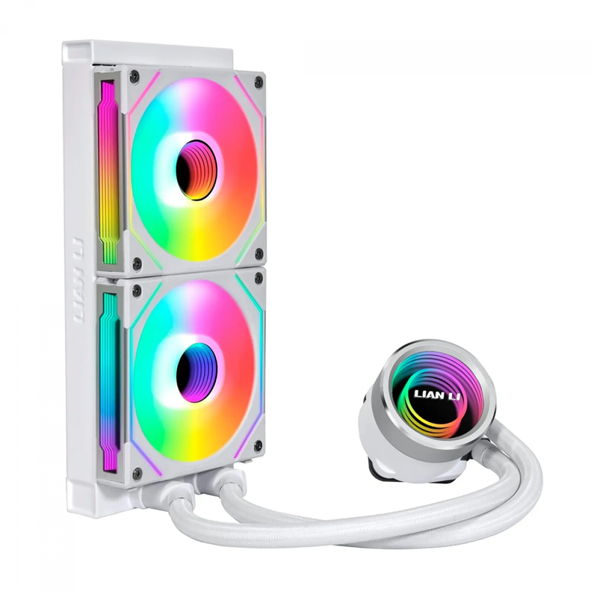 Water Cooler Lian Li Galahad II Trinity SL-INF, RGB 240mm, Intel-AMD, White, Compatível Com LGA 1700, GA2T24INW