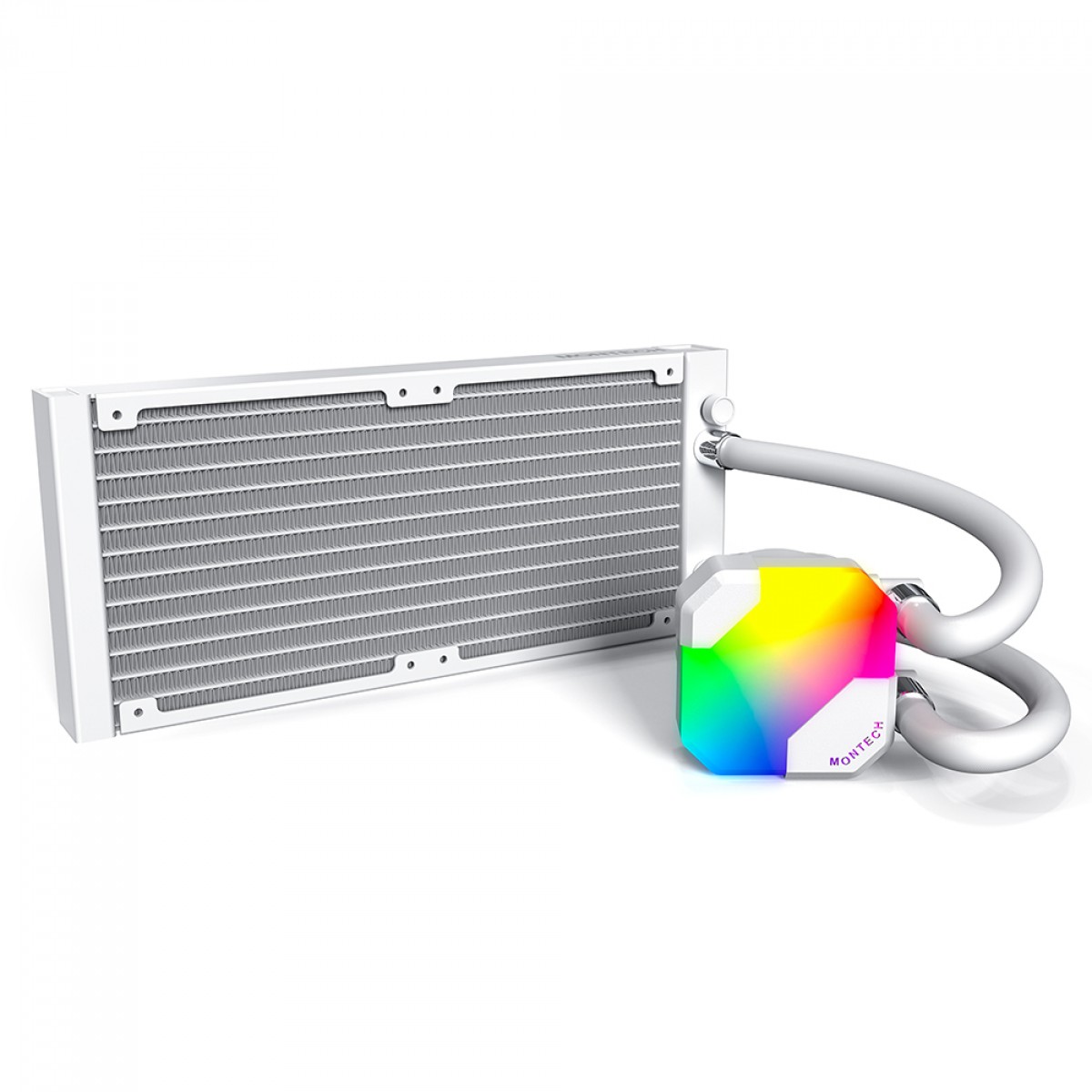Water Cooler Montech HyperFlow ARGB, 240mm, Intel-AMD, Branco