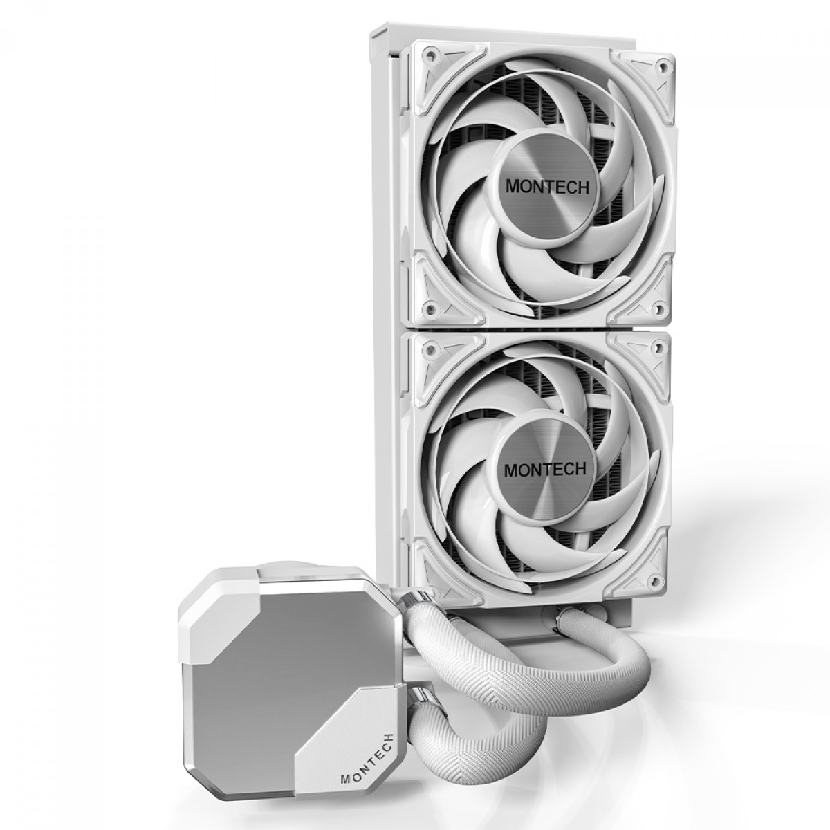 Water Cooler Montech HyperFlow Silent, 240mm, Intel-AMD, PWM, Branco