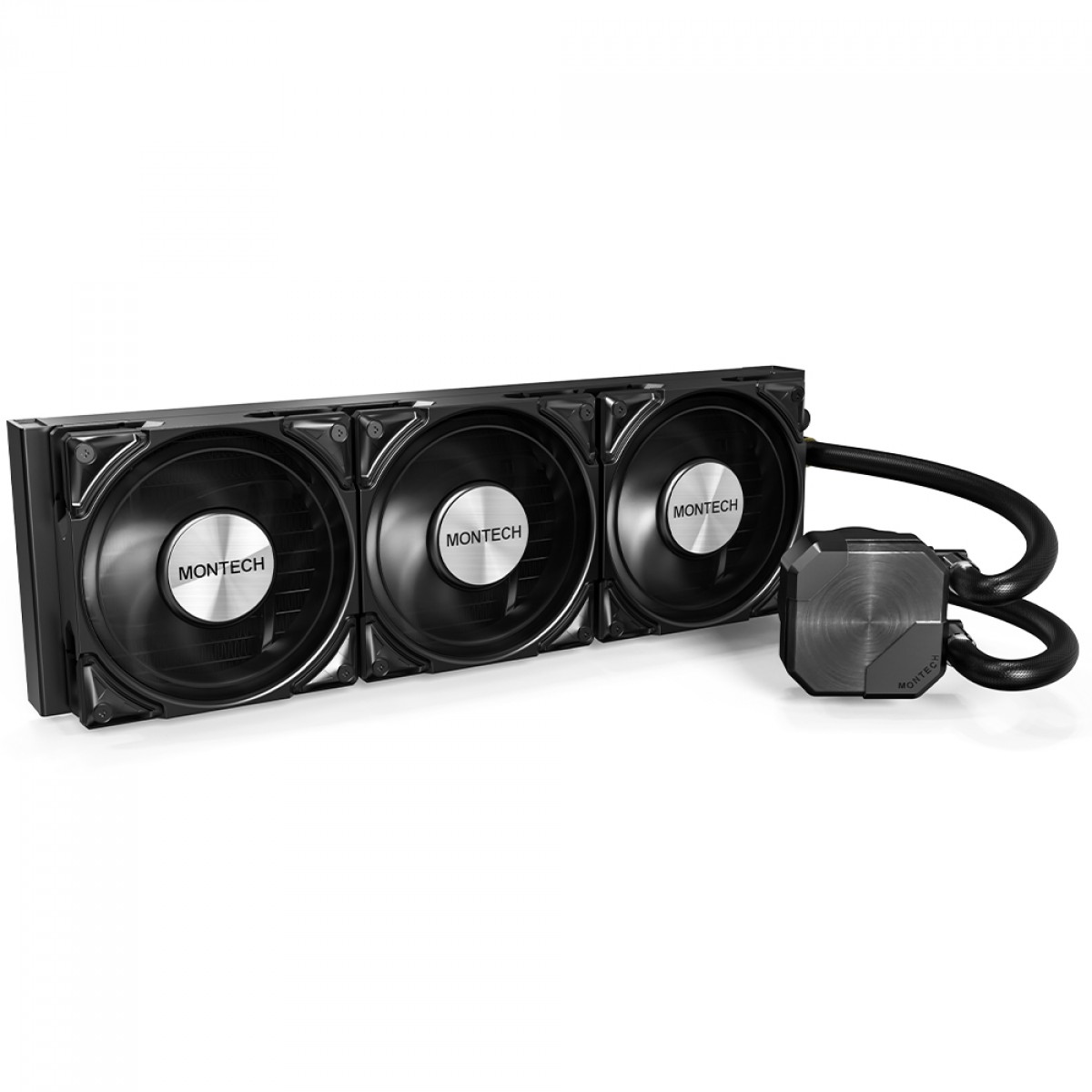 Water Cooler Montech HyperFlow Silent, 360mm, Intel-AMD, PWM, Preto  