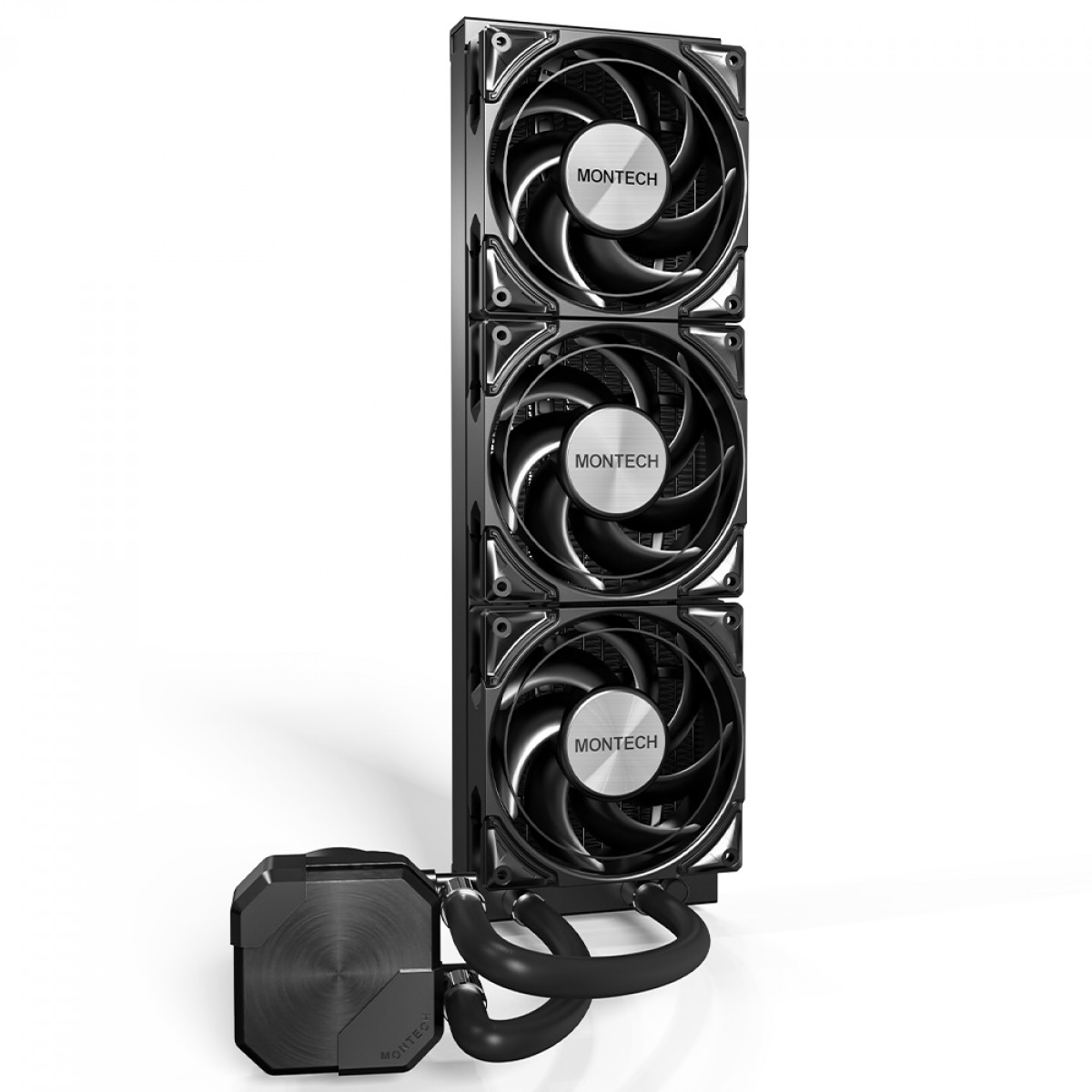 Water Cooler Montech HyperFlow Silent, 360mm, Intel-AMD, PWM, Preto  
