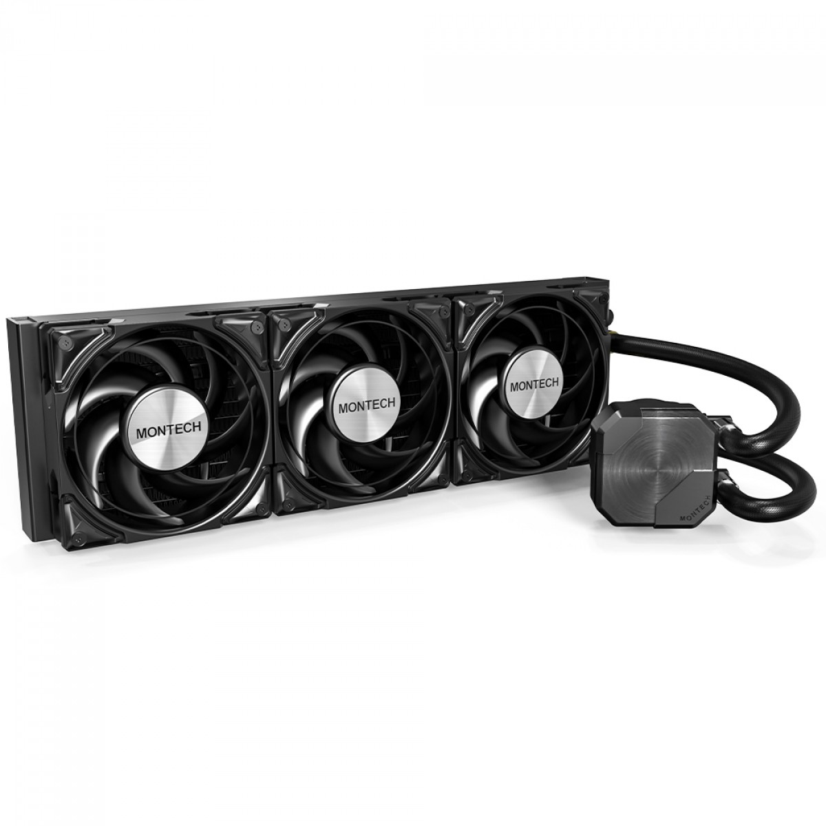 最適な価格 Water PWM Intel-AMD, 360mm, Silent, HyperFlow Montech Cooler PC用ファン・クーラー